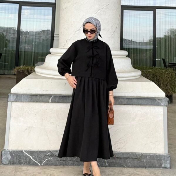 Mehsa Etekli Takım Siyah Renk